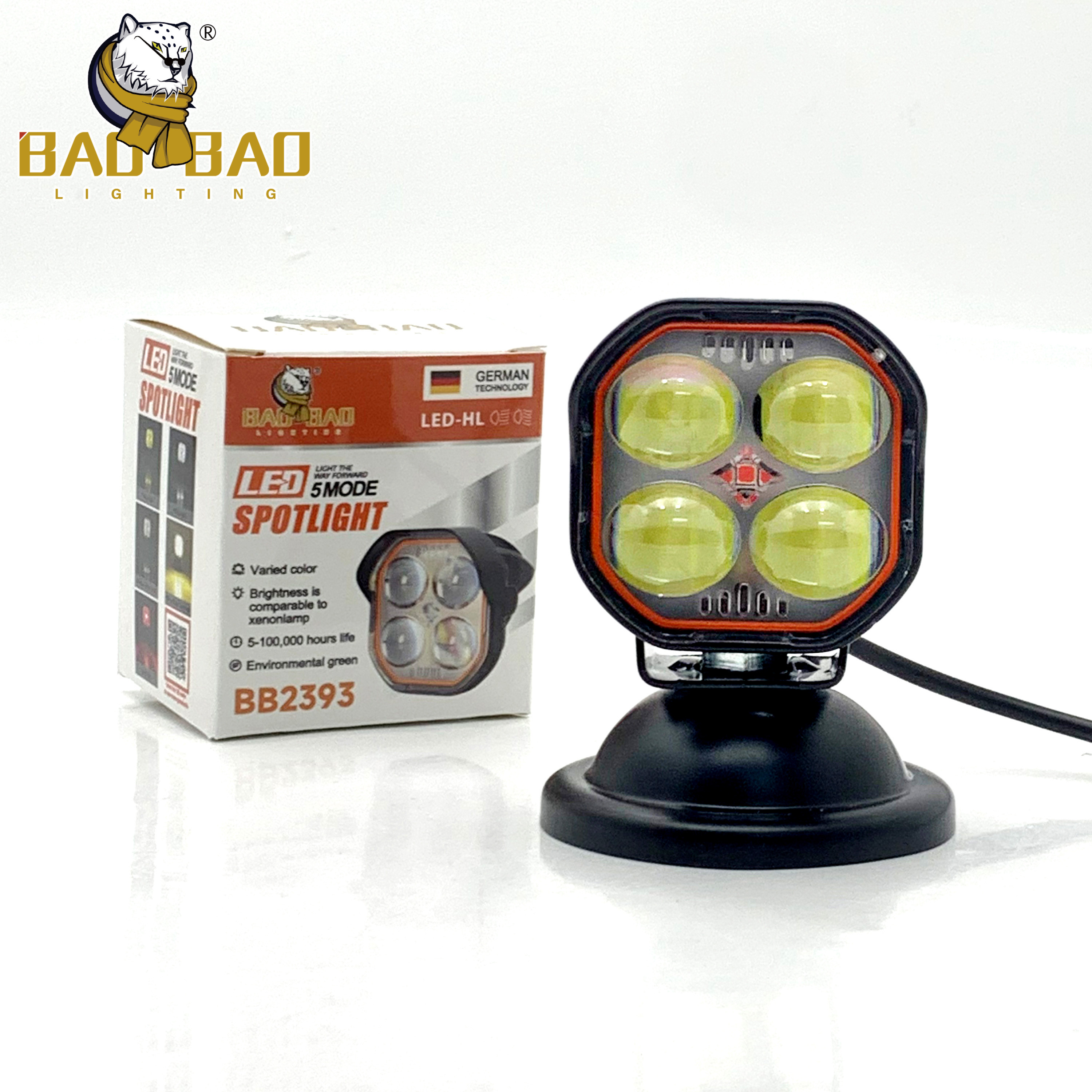 Red Devil Eyes 4 Eyes White Yellow Dual Color Mini Driving Lights