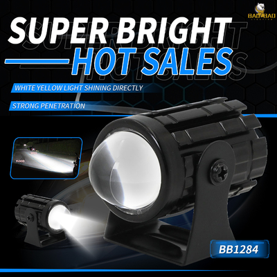 Biały Żółty 12V Uniwersalny reflektor MINI LED reflektor motocykla