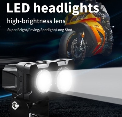 Żółty Biały Błysk 36W Uniwersalne Światła Motocyklowe LED Spotlight