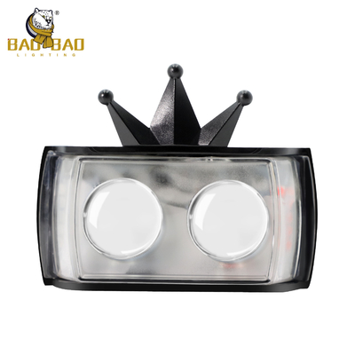 2 korony korony plastikowej metalowej RGB Flash Dekoracja roweru Światło mgły