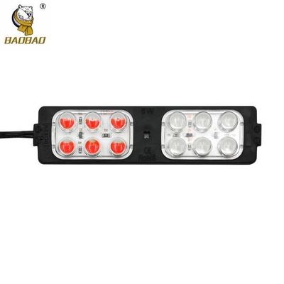 12V Plastic Czerwony Błękitny Błyskotliwy Fancy Light Bar 12 Beads Module Lamp