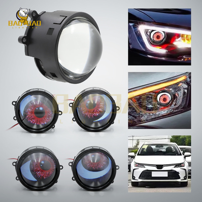 Czerwony Błękitny Cute Demon Eye Dostępne reflektory samochodowe Dekoracja wnętrz