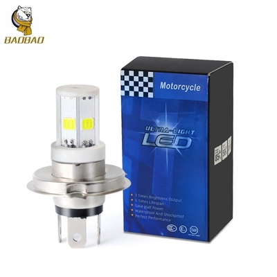 12v H4 H6 BA20D Biały Kolor Metal LED Motocykl Wnętrze żarówka dla Hondy Suzuki