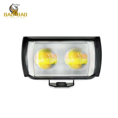 Metal Plastic 2 LED Biały Żółty Dwukolorowy Projektor RGB Światło mgłowe