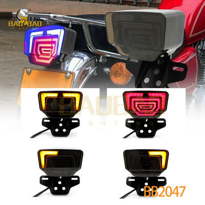 Plastikowe lampy LED z czerwonym migającym motocyklem dostępne