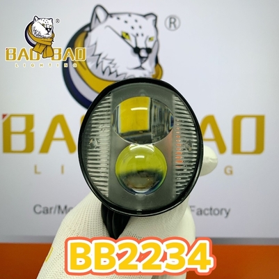 2 Perły metalowe Biały Żółty Dwukolorowy Mini LED Driving Light CG125 Zmodyfikowany