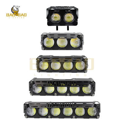 Całkowity aluminium biały żółty podwójny kolor Błysk 2 oczy 3 oczy reflektory LED dla motocykli