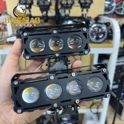 40 Watt 50 Watt Full Metal Czerwony Diabeł Oczy Białe Żółty Dwukolorowy Motocykel LED Światło mgły