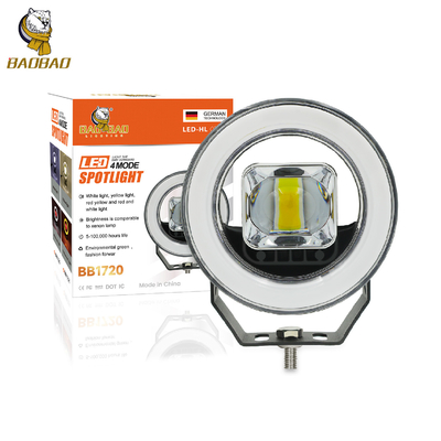 4.5 Inch Round Red Devil Eyes LED Farby dla samochodu dla motocykli części samochodowych